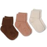Woolino Baby Wool Socks from, Washable Merino Wool Toddler Children Socks, 2-4 Years, Cork (Pack of 3)