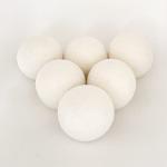 Woolino Wool Dryer Balls, Reusable Laundry Balls, Natural 100% Organic Fabric Softener, Chemical-Free, Baby Safe, 6 Pack XL, White