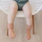 Woolino Baby Wool Socks from, Washable Merino Wool Toddler Children Socks, 2-4 Years, Cork (Pack of 3)