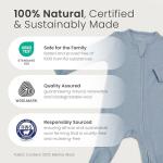 Woolino Toddler Footie Sleeper, Merino Wool Baby Pajamas, Baby Footed Sleeper for Boy & Girl, Romper for Unisex, 6-9m, Dove