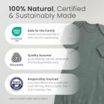 Woolino Infant Nightgown - 100% Superfine Merino Wool Baby Gowns - Newborn Sleeper Gown for Boy & Girl - 0-6 Months - Honey