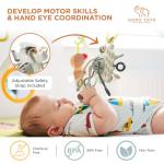 GOPO TOYS Baby Airplane Toys – Montessori Silicone Pull String Fidget for Babies 18 Months+ – Travel Toy for Plane, Car, and Stroller – Teether & Sensory Play