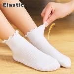 ANYANIME 6 Pairs Toddler Ruffle Socks for Girls Baby Grip Socks Non Slip Socks Cute Grippy Frilly