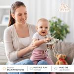 GOPO TOYS Baby Airplane Toys – Montessori Silicone Pull String Fidget for Babies 18 Months+ – Travel Toy for Plane, Car, and Stroller – Teether & Sensory Play