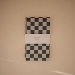 mushie Baby Splat Mat 42.5x42.5 Inch (Olive Check) | Water Resistant for Under High Chair and Infant Play