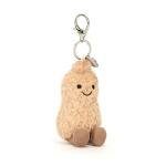 Jellycat Amuseables Peanut Bag Charm, 4.5 inches - Food Plush Keychain - Great Gift Idea