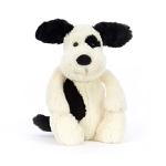 Jellycat Bashful Black and Cream Puppy Stuffed Animal, Medium 12 inches - Dogs and Puppies Plush Toy - Classic Children's Gift