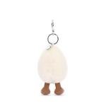 Jellycat Amuseables Happy Boiled Egg Bag Charm, 4 inches - Food and Drink Plush Keychain - Great Gift Idea