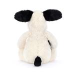 Jellycat Bashful Black and Cream Puppy Stuffed Animal, Medium 12 inches - Dogs and Puppies Plush Toy - Classic Children's Gift