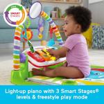 Fisher-Price Baby Playmat Deluxe Kick & Play Piano Gym for Learning & 2 Maracas Soft Rattles for Newborn to Toddler Play Ages 0+ Months