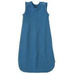 Disana Carrier Sleeping Bag Baby & Toddler 100% Organic Merino TOG 1.7 Breathable Unisex Size 60 cm & 75 cm Sustainable & Fair for Summer and Winter - Made in Germany | Dove Blue Size 1 (60 cm)