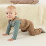 Ecoable Baby Wool Pants: Organic Merino Wool Knitted Clothes for Boys and Girls, Newborn - 4 Years (1-2 Years/EU 86-92, Cassis)