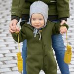 Ecoable Toddler and Kids Mittens, Organic Merino Wool Snow Gloves | Warm Winter Hand Covers with String for Boys and Girls (Sz 3 | 2-5 years, Pacific)