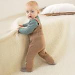 Ecoable Baby Wool Pants: Organic Merino Wool Knitted Clothes for Boys and Girls, Newborn - 4 Years (1-2 Years/EU 86-92, Cassis)