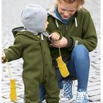 Ecoable Toddler and Kids Mittens, Organic Merino Wool Snow Gloves | Warm Winter Hand Covers with String for Boys and Girls (Sz 3 | 2-5 years, Pacific)