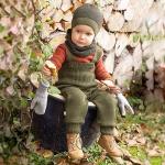 Ecoable Baby Wool Pants: Organic Merino Wool Knitted Clothes for Boys and Girls, Newborn - 4 Years (1-2 Years/EU 86-92, Cassis)