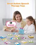 Airbition Talking Flash Cards for Toddlers 1 2 3 4 Year Olds, Montessori Language Learning with 224 Words, Pocket Speech Therapy Tools, and Speech Development Educational Playthings for Children