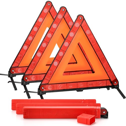 Triangle Emergency Warning Reflector Safety Kit - 3 Pack