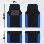 BDK Blue Car Seat Covers & Floor Mats Set