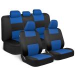 BDK Blue Car Seat Covers & Floor Mats Set