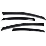 Lightronic Extra Durable Outside-Mount Auto Vent Window Visor, Fit 2010-2015 Toyota Prius (EXCLUDES Prius V/Prius C), UV Protection Rain Guard, Original Wind Deflector, No-Drilling, Dark Smoke, 4Pcs