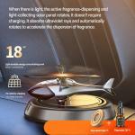 Solar Car Air Freshener Perfume Helicopter Decor Interior Decor Solar Car Rotating Aromatherapy Perfume