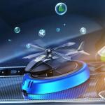 Solar Car Air Freshener Perfume Helicopter Decor Interior Decor Solar Car Rotating Aromatherapy Perfume