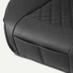 Amazon Basics Front Car Seat Covers, Universal Seat Protectors, Breathable Faux Leather, 2-Pack