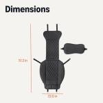 Amazon Basics Front Car Seat Covers, Universal Seat Protectors, Breathable Faux Leather, 2-Pack