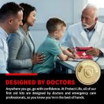 Compact 100-Piece First Aid Kit for Car