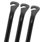 Locadence 3Pcs Bike Tire Lever, High Strength Carbon Steel Tyre Spoon Changing Tool with Anti Slip Curves, Portable Bike Tire Removal Repair Tools, Tire Changing Tool for Cycling Lovers