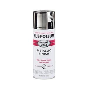 Rust-Oleum 7718830 Stops Rust Bright Coat Metallic Spray Paint, 11 Oz, Chrome (Pack of 1)