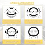 ANFTDCO Car Steering Wheel Cover, 14.5-15" Leather Massage Grip Non-Slip Steering Wheel Protector, Comfortable Automotive Interior Decoration Accessories, Universal for Van Truck RV (Black)