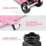 DNA Motoring Low Profile Hydraulic Trolley Service/Floor Jack, 2 Ton (4000 lbs) Capacity, Lifting Range 5.1"-13", Pink, TOOLS-00474-PK