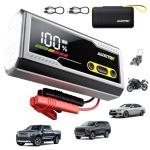 AUXITO 6000A Jump Starter, 12V Car Battery Jump Starter, Up to All Gas & 12L Diesel Engine with LED Display, Portable Jump Box with 3 Modes Flashlight and Jumper Cable, Storage Case