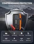 AstroAI S8 Car Battery Jump Starter, Car Jumper Starter Battery Pack for Up to 6.0L Gas & 3.0L Diesel Engines, 12V Portable Jump Box with 3 Modes Flashlight and Jumper Cable (Orange)