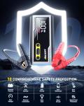 AUXITO 6000A Jump Starter, 12V Car Battery Jump Starter, Up to All Gas & 12L Diesel Engine with LED Display, Portable Jump Box with 3 Modes Flashlight and Jumper Cable, Storage Case