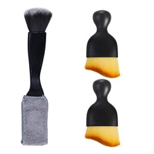 Yungeln 3 PCS Car Interior Detail Dust Brush,Soft Car Interior Detailing Kit Tools,Dash Duster Brush for Auto,Truck,SUV,RV Interior Cleaning