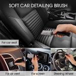 Yungeln 3 PCS Car Interior Detail Dust Brush,Soft Car Interior Detailing Kit Tools,Dash Duster Brush for Auto,Truck,SUV,RV Interior Cleaning