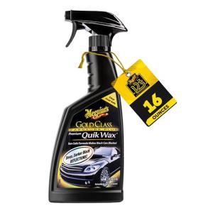 Meguiar's G7716 Gold Class Carnauba Quik Wax, Special Blend for Richness and Shine, Clear Coat Safe Meguiar's Quik Wax, Spray That Leaves Lasting Results Without Residue, 16 Oz