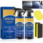 Quick Effect Coating Agent for Car,Car Scratch Wax Coating Spray,Quickly Coat Car Wax Spray,Ceramic Coating for Cars (2PC)
