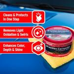 Mothers California Gold Brazilian Carnauba Cleaner Wax, 12 oz. Paste – Cleans & Waxes in One Step, Removes Oxidation & Swirls, Premium Carnauba Shine & Protection for All Paint Finishes (05500)