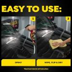 Meguiar's A1624 Quik Wax - Easy-to-Use Spray Wax for Gloss, Shine & Protection - Wet or Dry Use, 24 Oz.