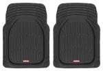 Motor Trend -2 Piece Front Car Floor Mats- Black FlexTough Contour Liners-Deep Dish Heavy Duty Rubber Floor Mats for Car SUV Truck & Van-All Weather Protection, Universal Trim to Fit