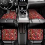 Car Floor Mats Non-Slip Set of 4,Turkish Persian Car Carpet,Bohemian Style Front Rear Carpets Mat,Decorative Car Foot Floor Carpets Rugs Auto Car Accessories Universal Fit for Car SUV Truck Van (M)