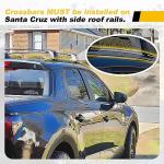EZREXPM Cross Bars Fit for Hyundai Santa Cruz SE SEL Premium Limited 2022 2023 2024 2025 2026 Roof Rack Rail Lockable Luggage Crossbars Carrier Cargo Bar
