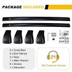 EZREXPM Cross Bars Fit for Hyundai Santa Cruz SE SEL Premium Limited 2022 2023 2024 2025 2026 Roof Rack Rail Lockable Luggage Crossbars Carrier Cargo Bar