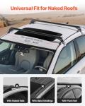 VEVOR Roof Rack Cross Bars, Universal Fit for Naked Roofs Without Raised Rails/Flush Rail/Black Moldings, 165 LBS Capacity, Lockable Heavy Duty Aluminum Crossbar Racks Roof Rail Rooftop Luggage Canoe