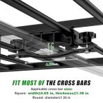 64 x 39 x 6 Inch Roof Rack Basket, Heavy Duty 300LB Car Roof Rack Universal Cargo Carrier Rooftop Cargo Basket Steel Luggage Holder for SUV, Truck & Pickup