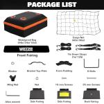 WEIZE Heavy Duty 64"x 39" Roof Rack, Rooftop Cargo Carrier Basket with Waterproof Bag, Tie Down Strap & Net, Car Top Luggage Holder for SUV, 200lb Capacity, Steel Construction